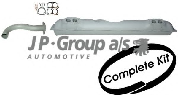8120000610 JP+GROUP Exhaust System Front Silencer