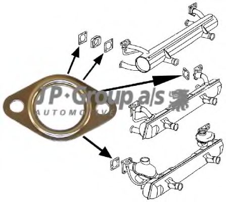 8121100200 JP+GROUP Exhaust System Gasket, exhaust pipe