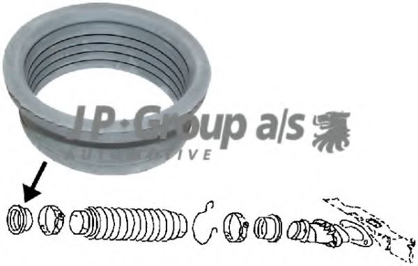 8123550100 JP+GROUP Seal, heater hose