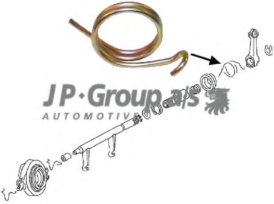 8131000400 JP+GROUP Spring, clutch lever