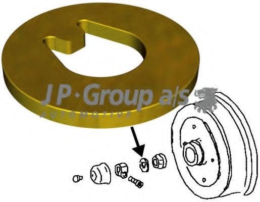 8141200900 JP+GROUP Bearing, wheel bearing housing
