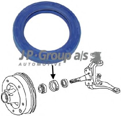 8141250300 JP+GROUP Shaft Seal, wheel bearing