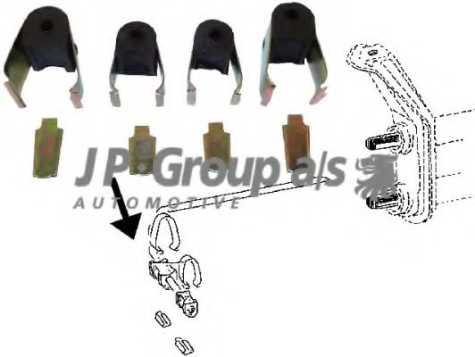 8150450410 JP+GROUP Stabiliser Mounting