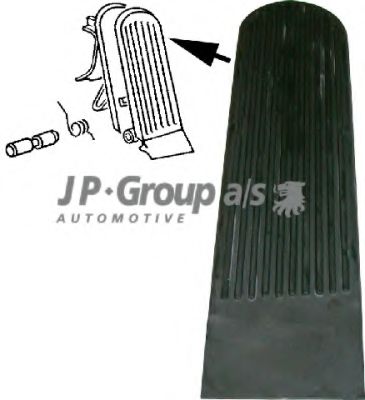 8172200206 JP+GROUP Air Supply Pedal Pad, accelerator pedal