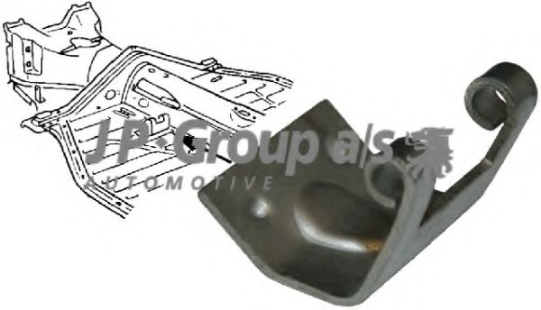 8173000100 JP+GROUP Mounting, accelerator pedal
