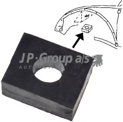 8184000106 JP+GROUP Body Mounting, support frame/engine carrier