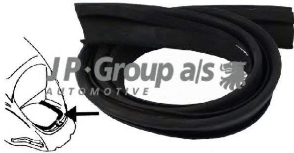 8185800206 JP+GROUP Body Seal, boot-/cargo area lid