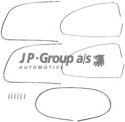 8186500816 JP+GROUP Zier-/Schutzleistensatz