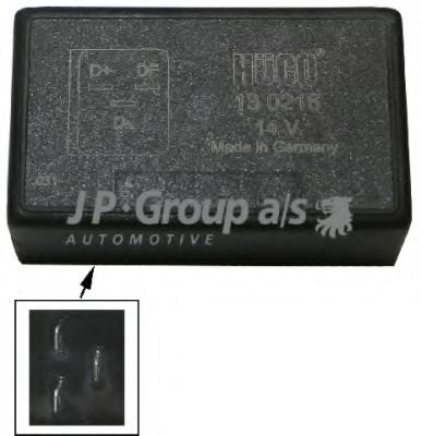 8190200102 JP+GROUP Alternator Regulator
