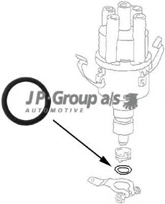8191150106 JP+GROUP Ignition System Distributor, ignition