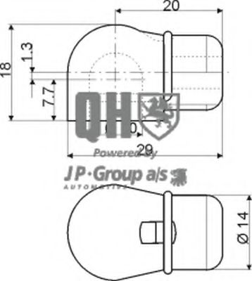 3281200409 JP+GROUP Body Gas Spring, boot-/cargo area