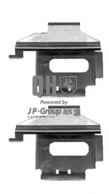 1163650819 JP+GROUP Brake System Accessory Kit, disc brake pads