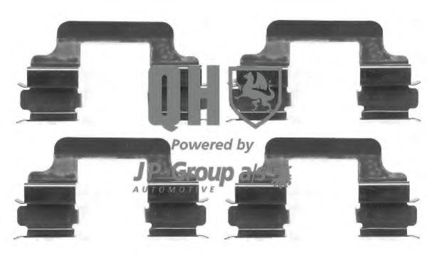 1163750119 JP+GROUP Brake System Accessory Kit, disc brake pads