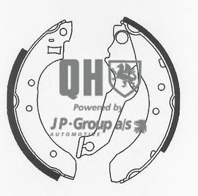 1563901319 JP+GROUP Bremsanlage Bremsbackensatz
