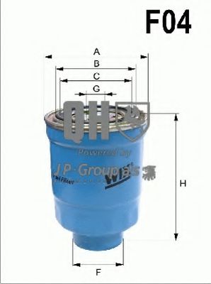 3418700809 JP+GROUP Fuel Supply System Fuel filter