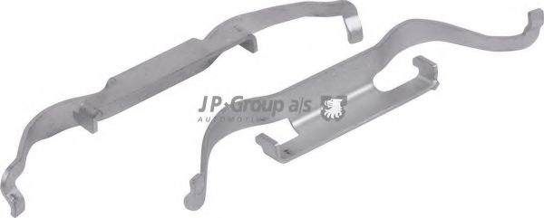 1163650910 JP+GROUP Brake System Accessory Kit, disc brake pads