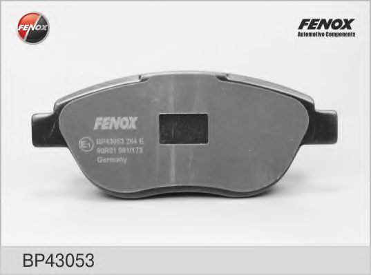 BP43053 FENOX Тормозная система Комплект тормозных колодок, дисковый тормоз