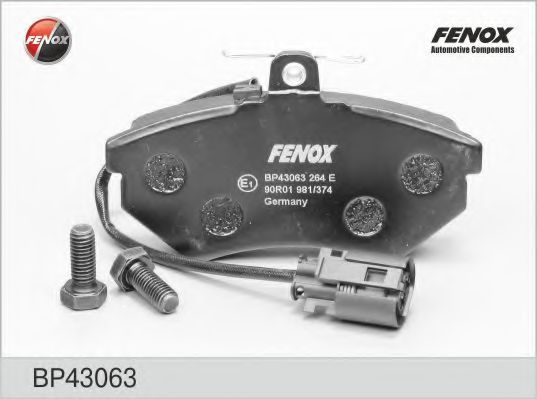 BP43063 FENOX Brake Pad Set, disc brake