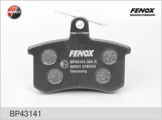 BP43141 FENOX Bremsanlage Bremsbelagsatz, Scheibenbremse