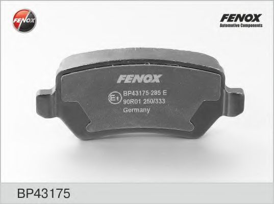 BP43175 FENOX Brake System Brake Pad Set, disc brake