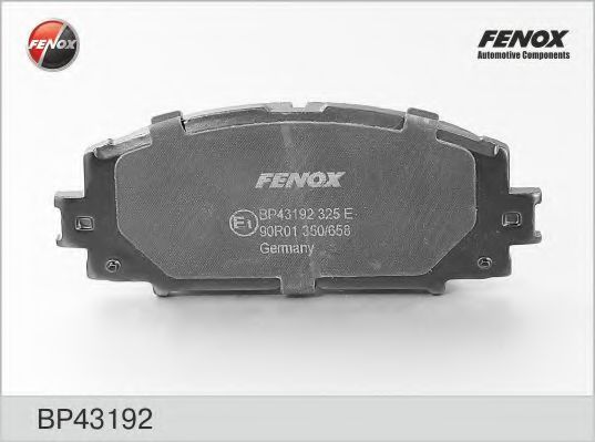 BP43192 FENOX Тормозная система Комплект тормозных колодок, дисковый тормоз