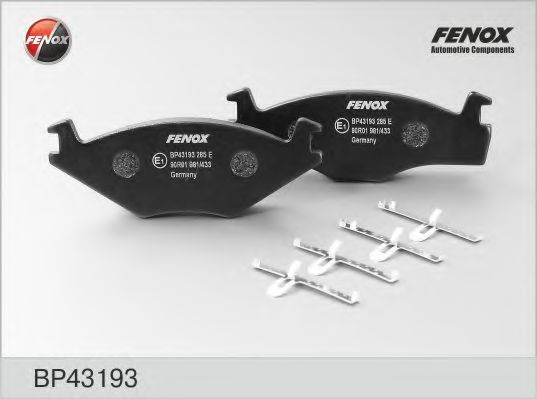 BP43193 FENOX Brake Pad Set, disc brake