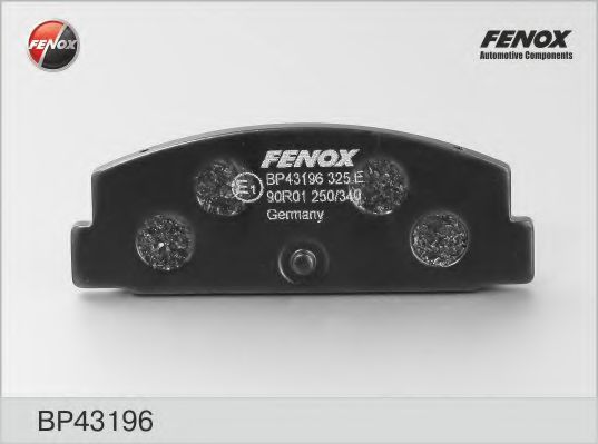 BP43196 FENOX Brake Pad Set, disc brake