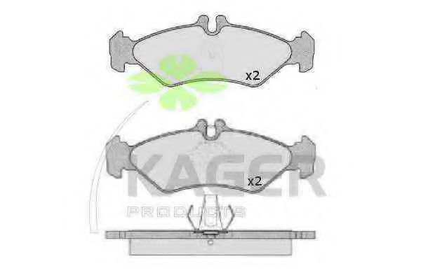 35-0172 KAGER Brake Pad Set, disc brake