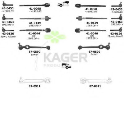 80-0026 KAGER Brake System Brake Disc