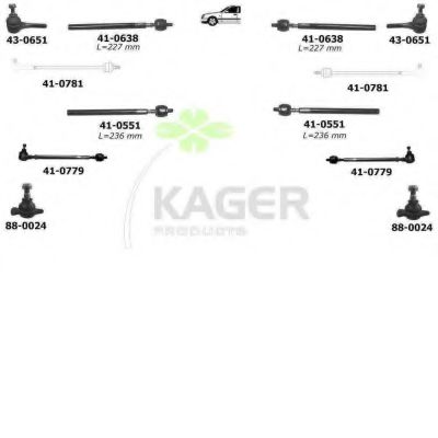 80-0033 KAGER Brake System Brake Disc