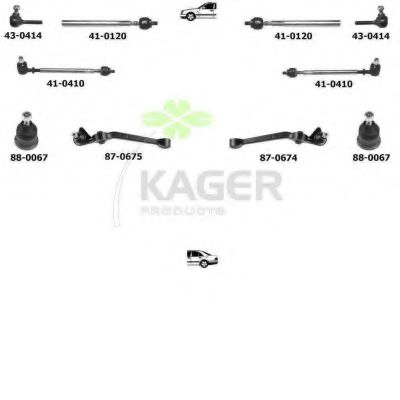 80-0035 KAGER Wiper Motor