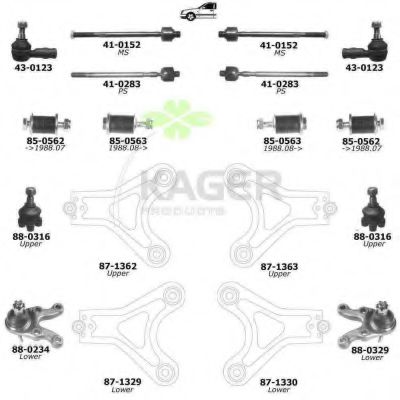 80-0046 KAGER Brake System Brake Disc