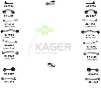 80-0082 KAGER Brake System Brake Disc