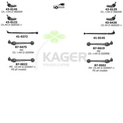 80-0110 KAGER Brake System Brake Disc