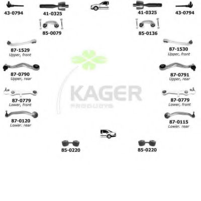 80-0140 KAGER Wheel Suspension