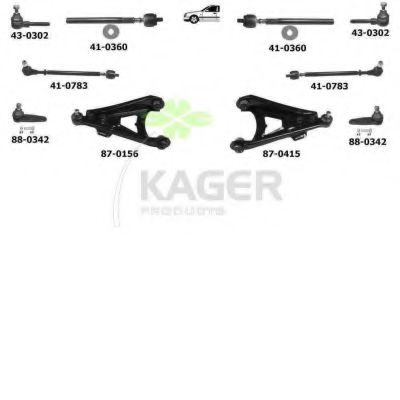 80-0165 KAGER Brake System Brake Disc