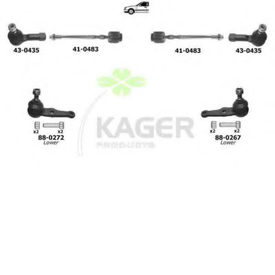 80-0178 KAGER Ignition System Ignition Cable Kit