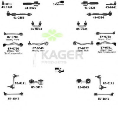 80-0184 KAGER Brake System Brake Disc