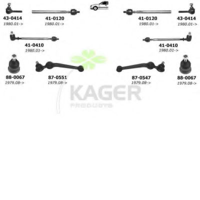 80-0261 KAGER Ignition Cable Kit