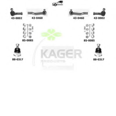 80-0264 KAGER Комплект проводов зажигания