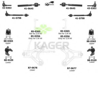 80-0273 KAGER Система зажигания Комплект проводов зажигания