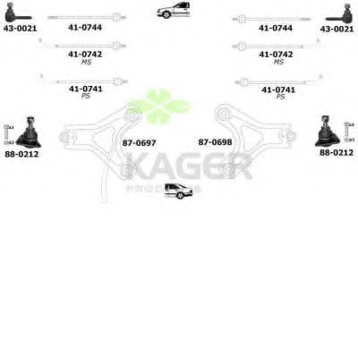 80-0293 KAGER Wheel Suspension