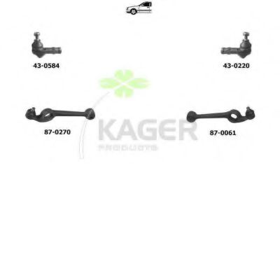 80-0336 KAGER Brake System Brake Disc