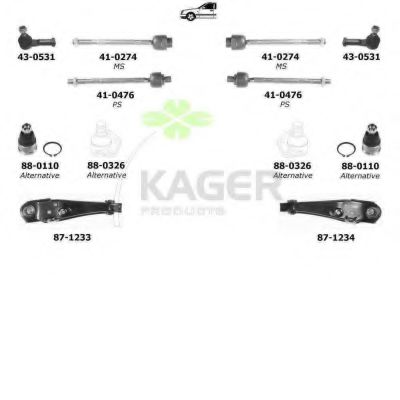 80-0346 KAGER Brake System Brake Disc