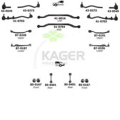 80-0354 KAGER Wheel Bearing Kit