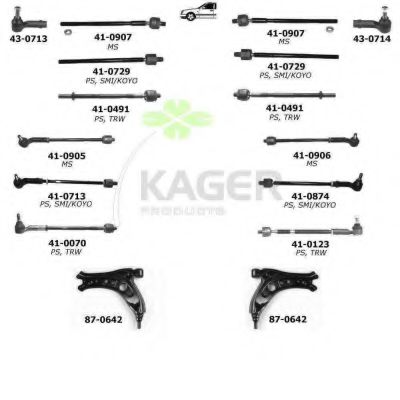 80-0381 KAGER Brake System Brake Disc
