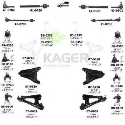 80-0385 KAGER Wheel Suspension