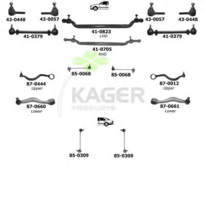 80-0457 KAGER Brake System Brake Disc