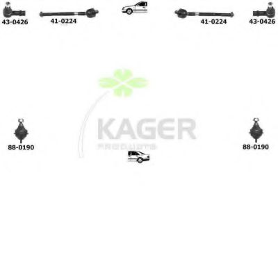 80-0493 KAGER Brake System Brake Disc