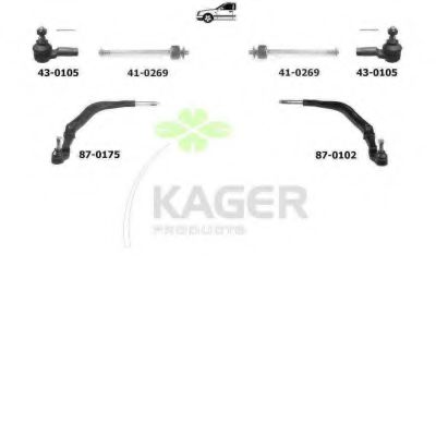 80-0537 KAGER Brake System Brake Disc